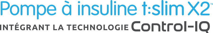 Pompe à insuline t:slim X2 intégrant la technologie CONTROL-IQ™
