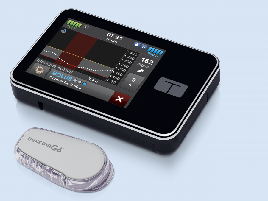 Pompe à insuline t:slim X2 équipée de la technologie CONTROL-IQ™
