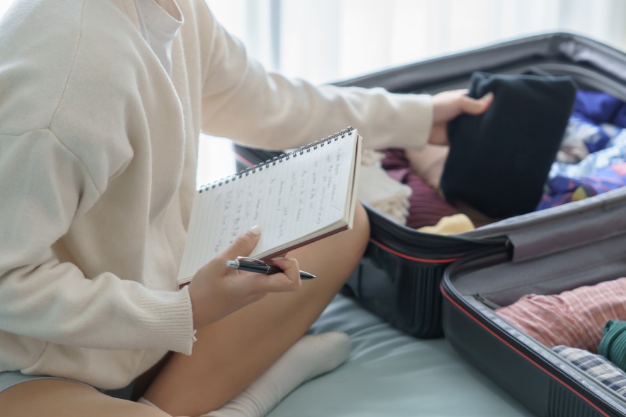 Packen für die Universität 