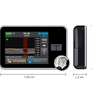 La Bomba de Insulina Tandem t:slim X2™ tiene un tamaño reducido 