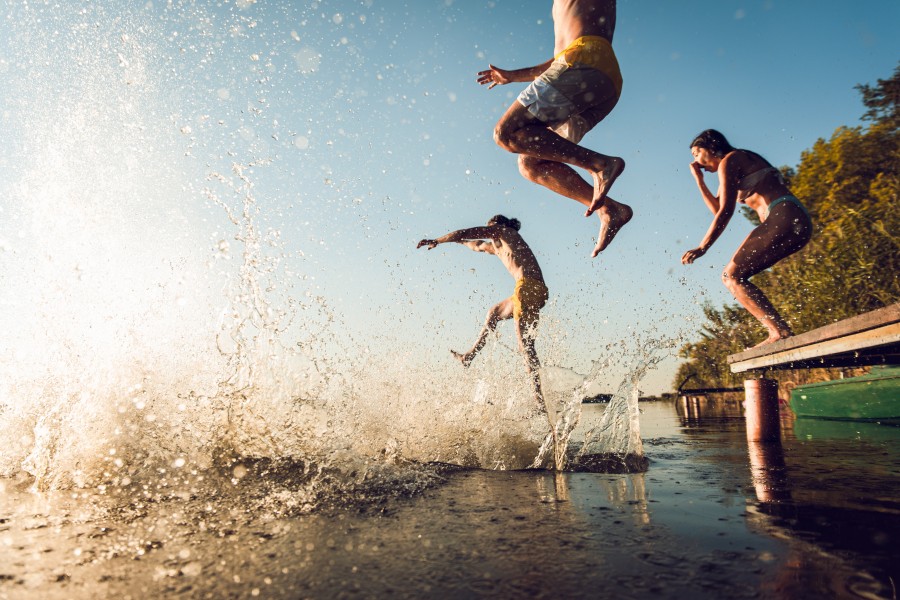 Bombas de insulina y natación