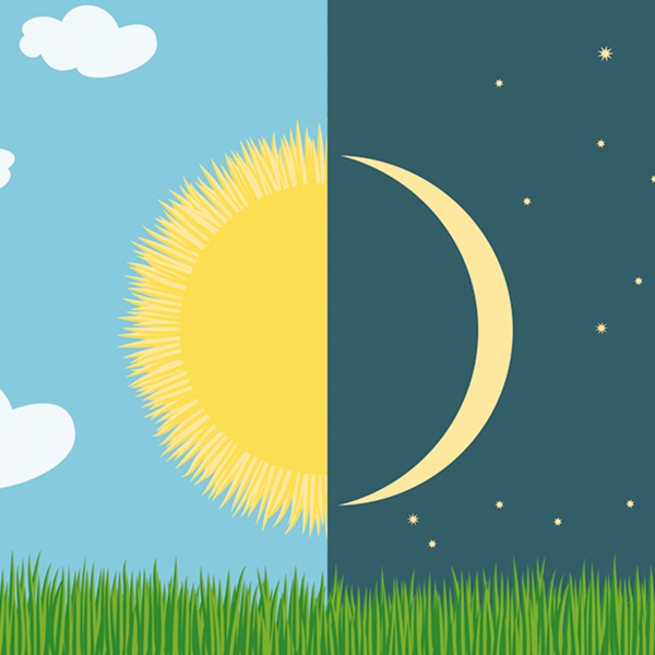 La noche y el día, por Jedi Azucarado
