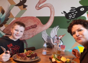 Els en haar zoon luuk, t:slim X2 gebruiker