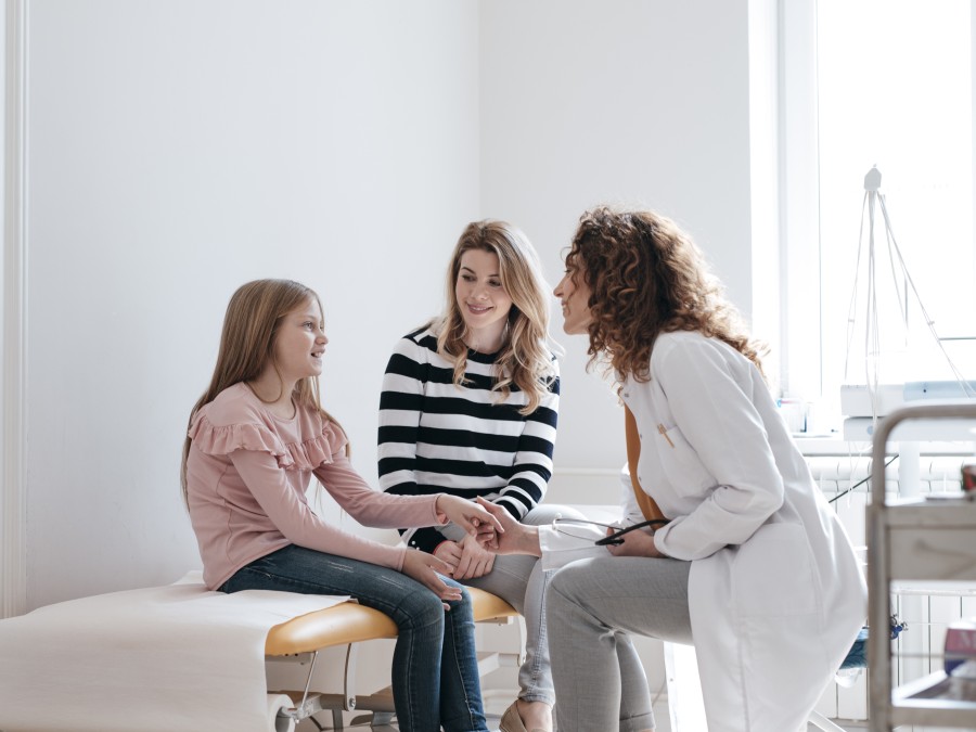 people at a doctor's office