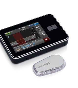 Front view of the t:slim X2 Insulin Pump