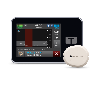 t:slim X2 insulin pump with Dexcom G7