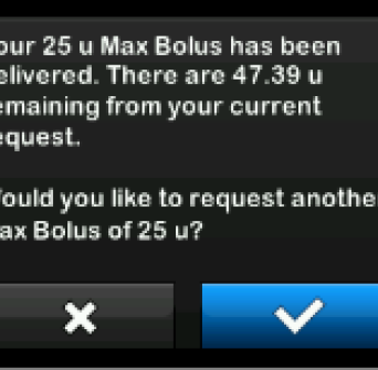 Pump Max Bolus Alert 2