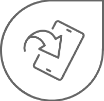 Icon vitalaire dexcom phone arrow